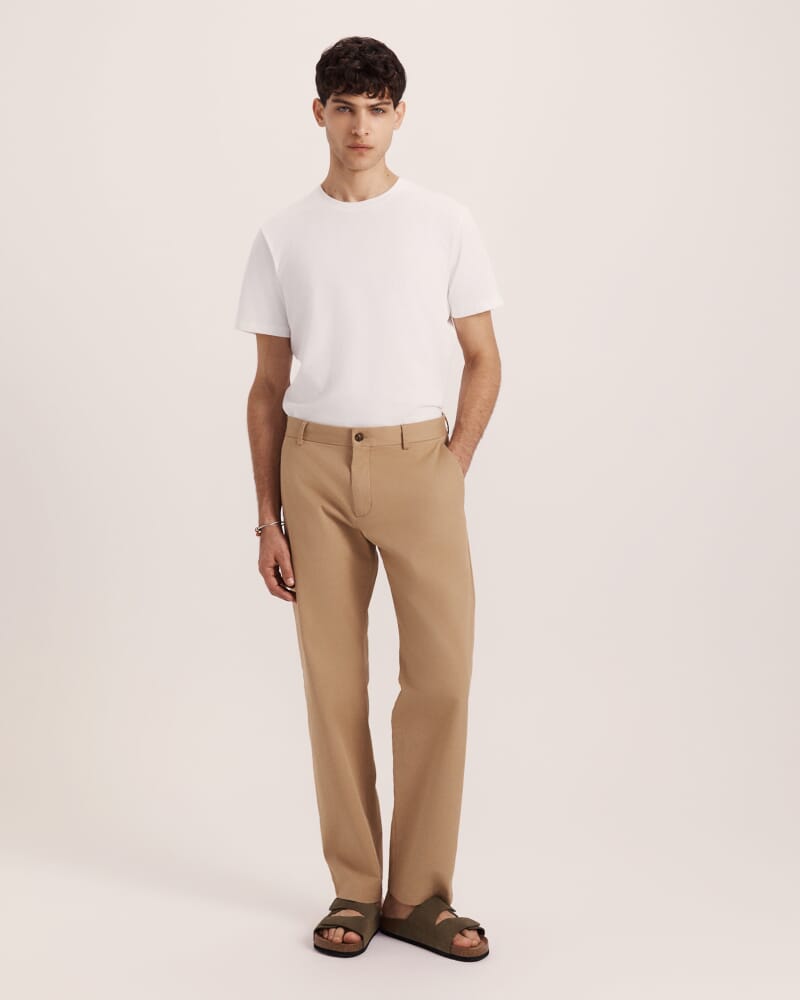 Mills Cotton Straight Leg Chino in SAND