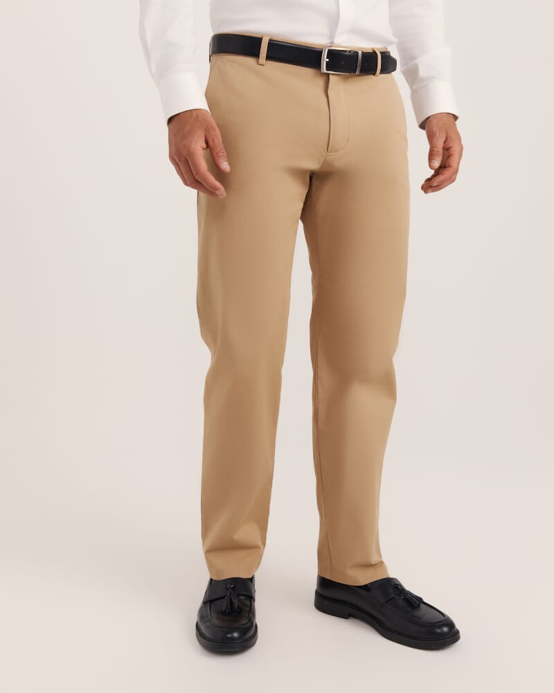 Mills Cotton Straight Leg Chino in SAND