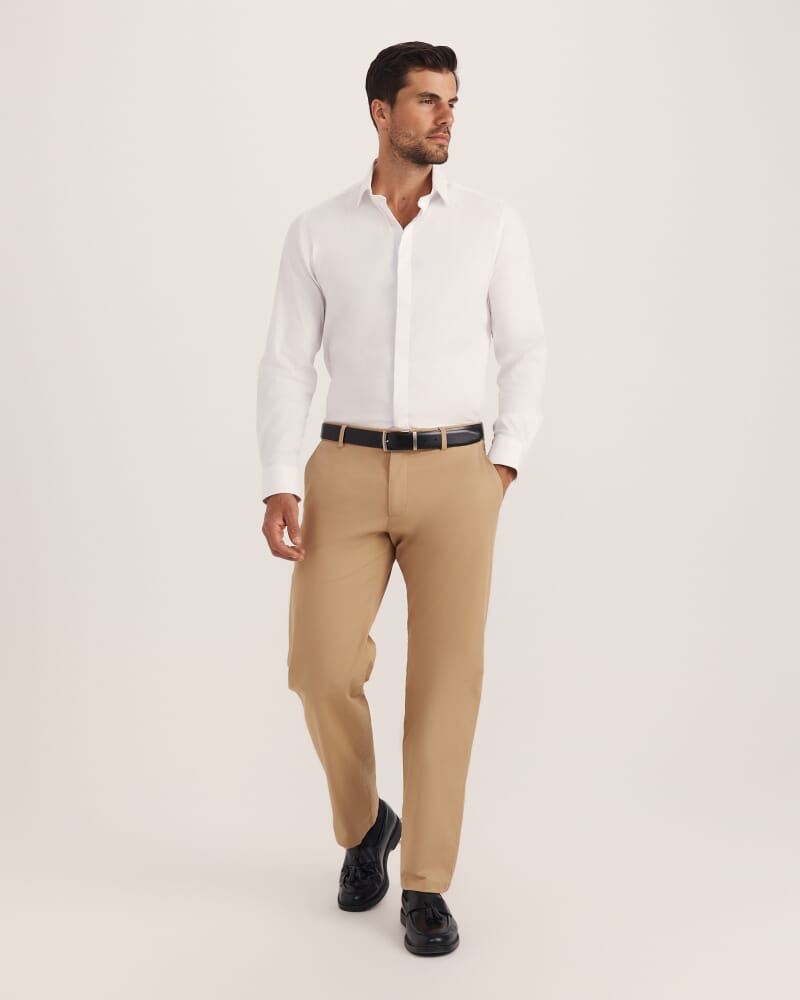 Mills Cotton Straight Leg Chino in SAND
