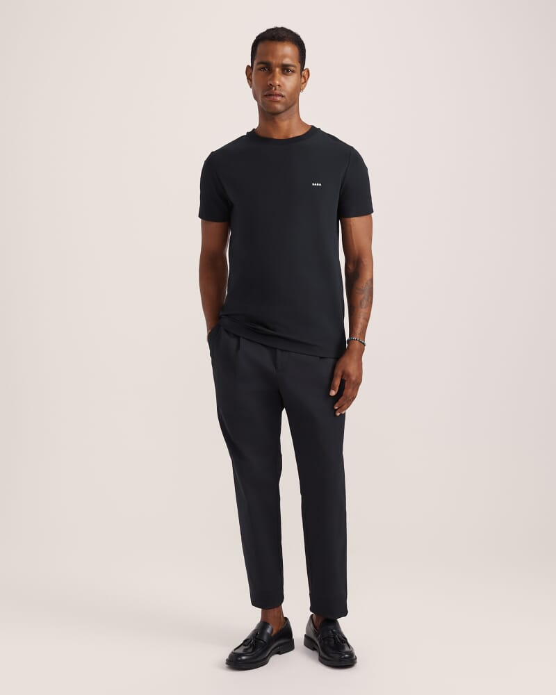 Mills Pleat Front Pant in BLACK