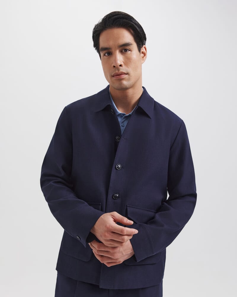 Goddard Viscose Linen Jacket in INK