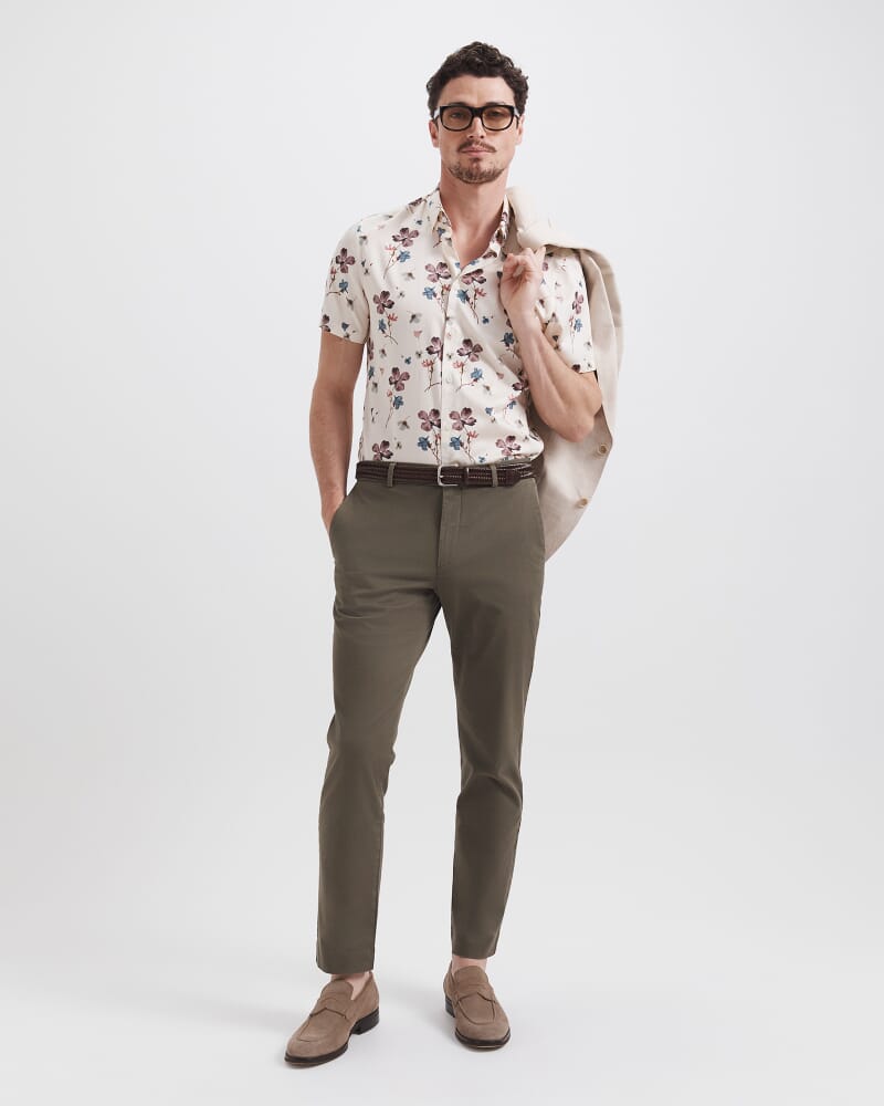 Jean Luc Short Sleeve Print Shirt in MULTI