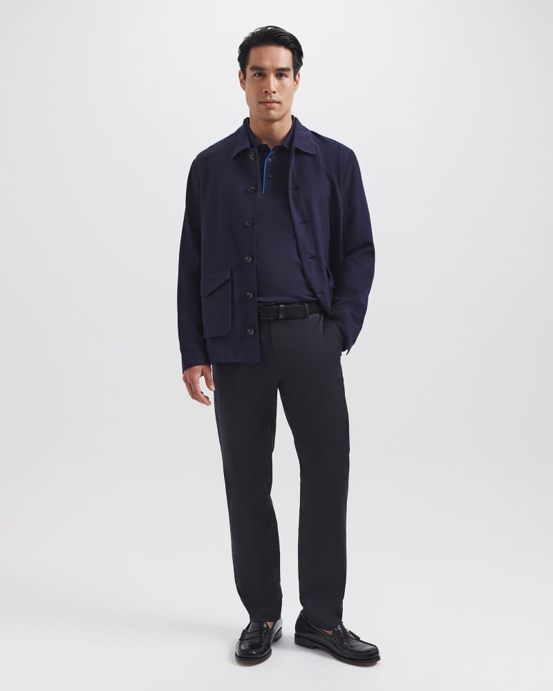 Tyler Pima Cotton Polo in NAVY