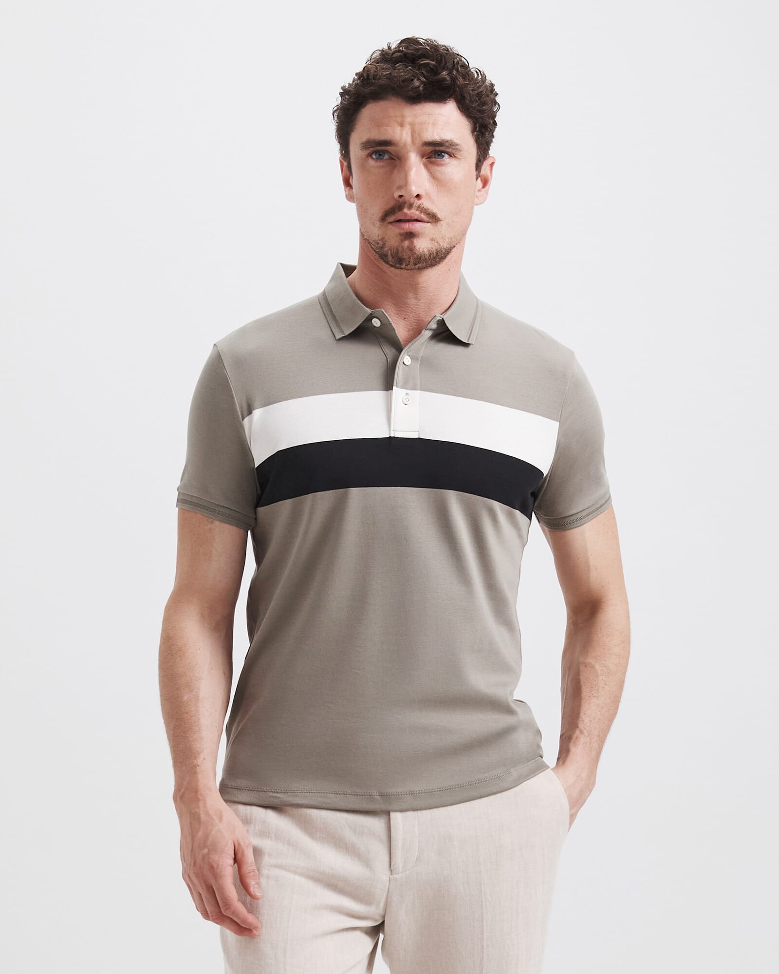 Tyler Pima Stripe Polo