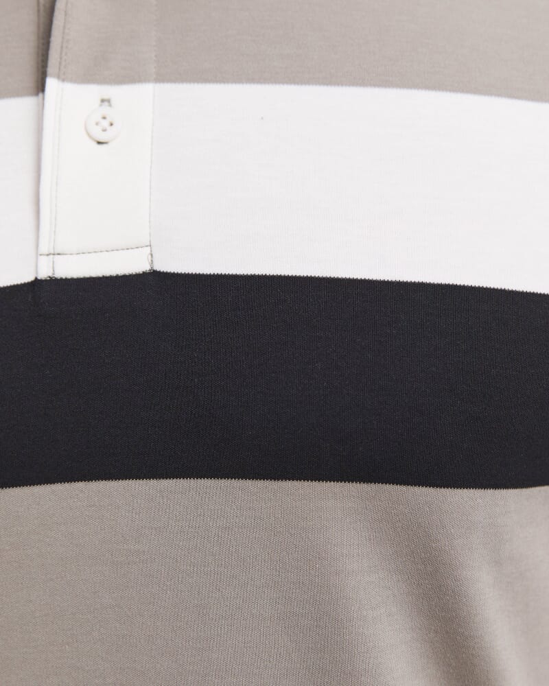 Tyler Pima Stripe Polo in MULTI