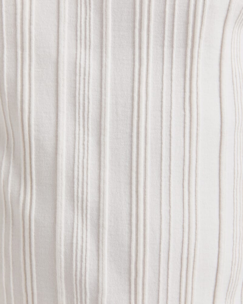 Cerrone Cotton Nylon Knit Polo in OFF WHITE
