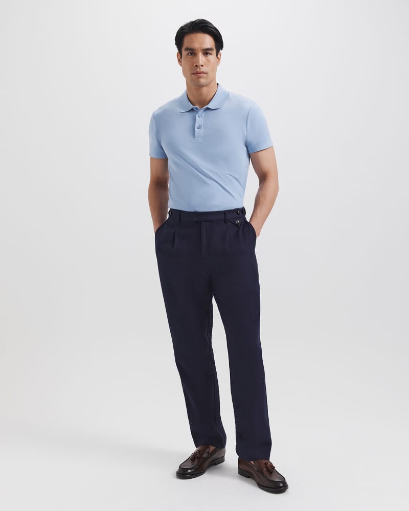 Goddard Viscose Linen Pant in INK