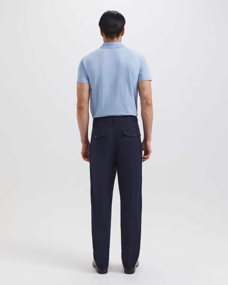Goddard Viscose Linen Pant in INK