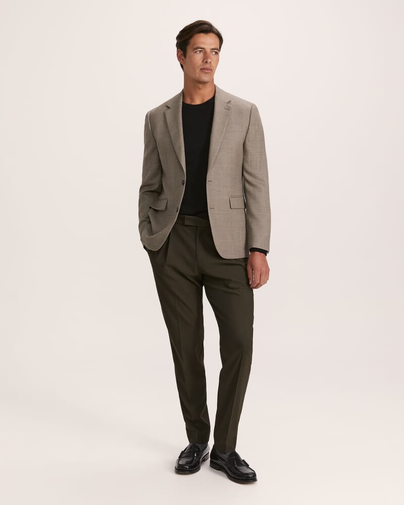 George Item Wool Jacket in BARK