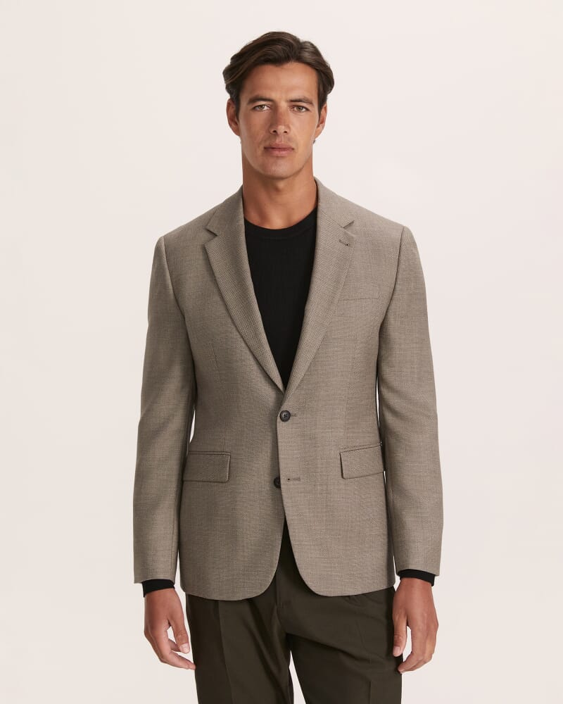 George Item Wool Jacket in BARK