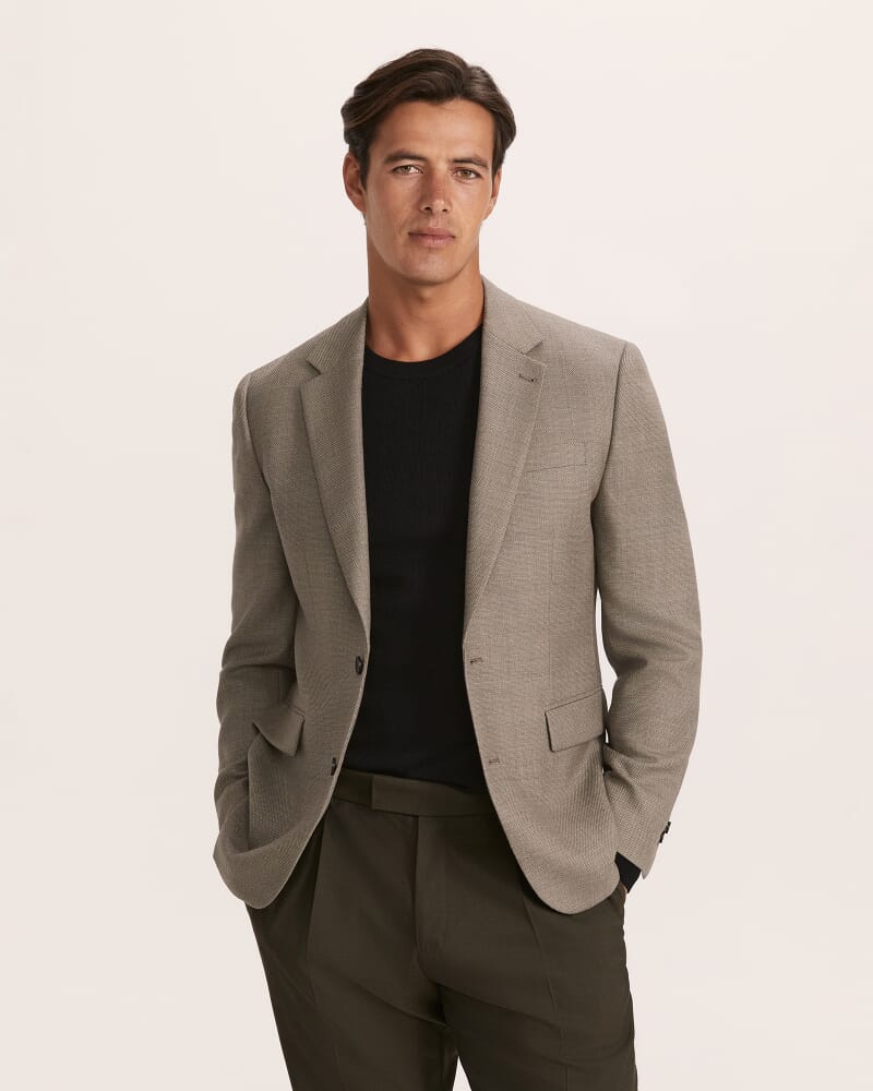George Item Wool Jacket in BARK