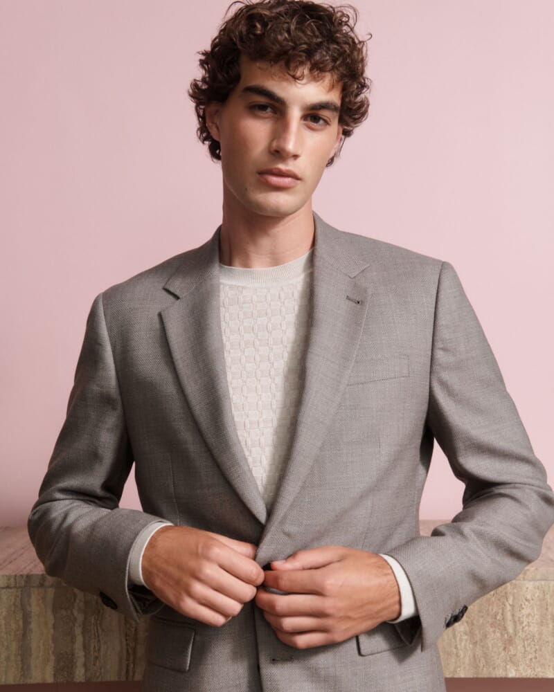 George Item Wool Jacket in BARK