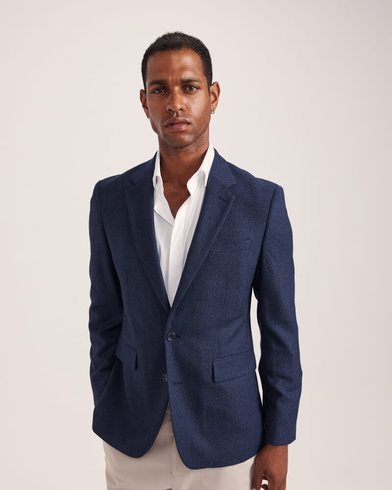 George Item Wool Jacket in DARK NAVY