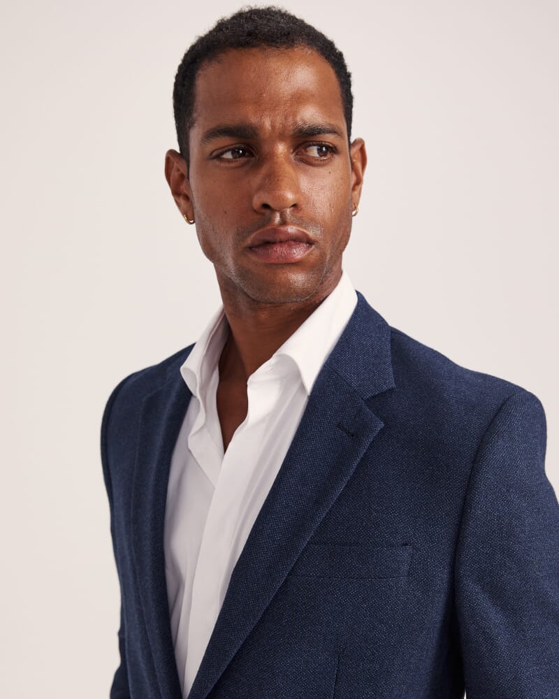 George Item Wool Jacket in DARK NAVY