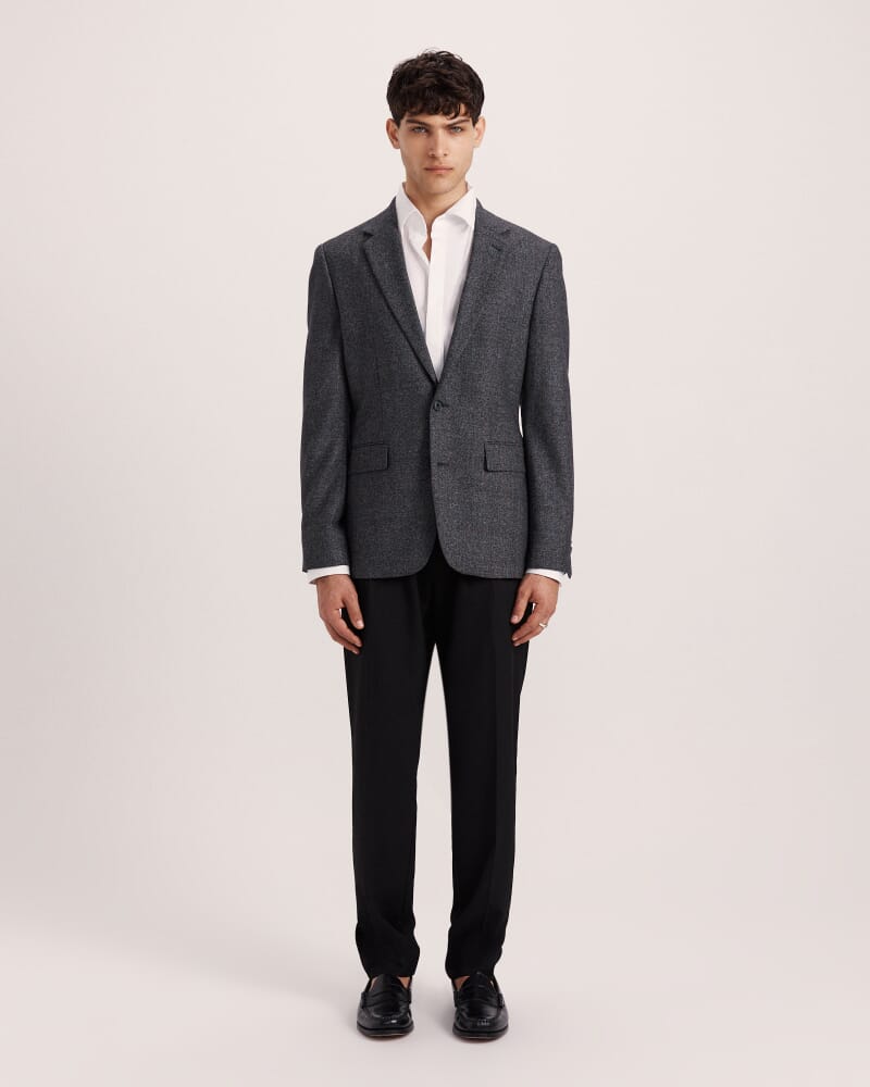 George Item Wool Jacket in GRAPHITE