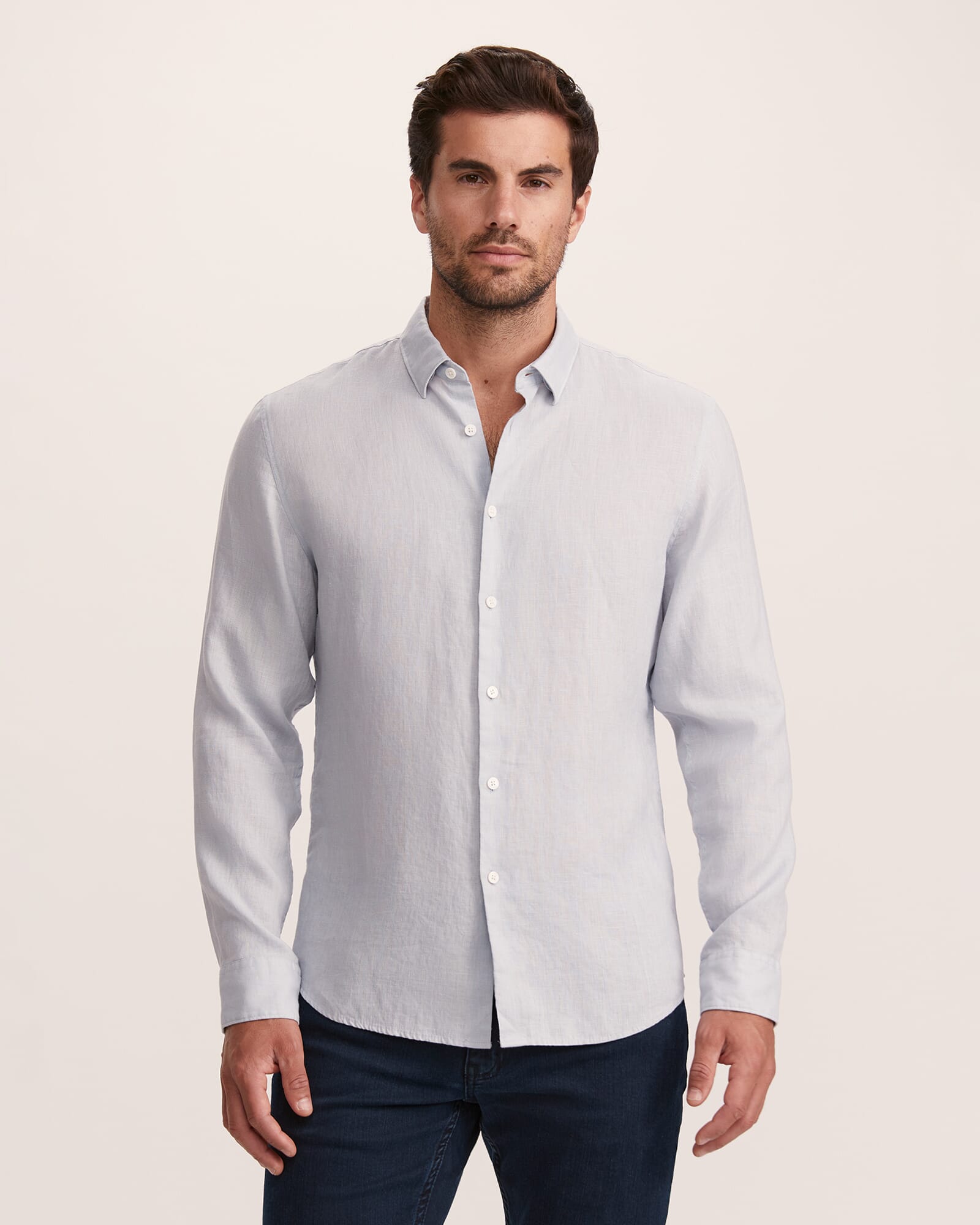 Anderson Long Sleeve Classic Linen Shirt