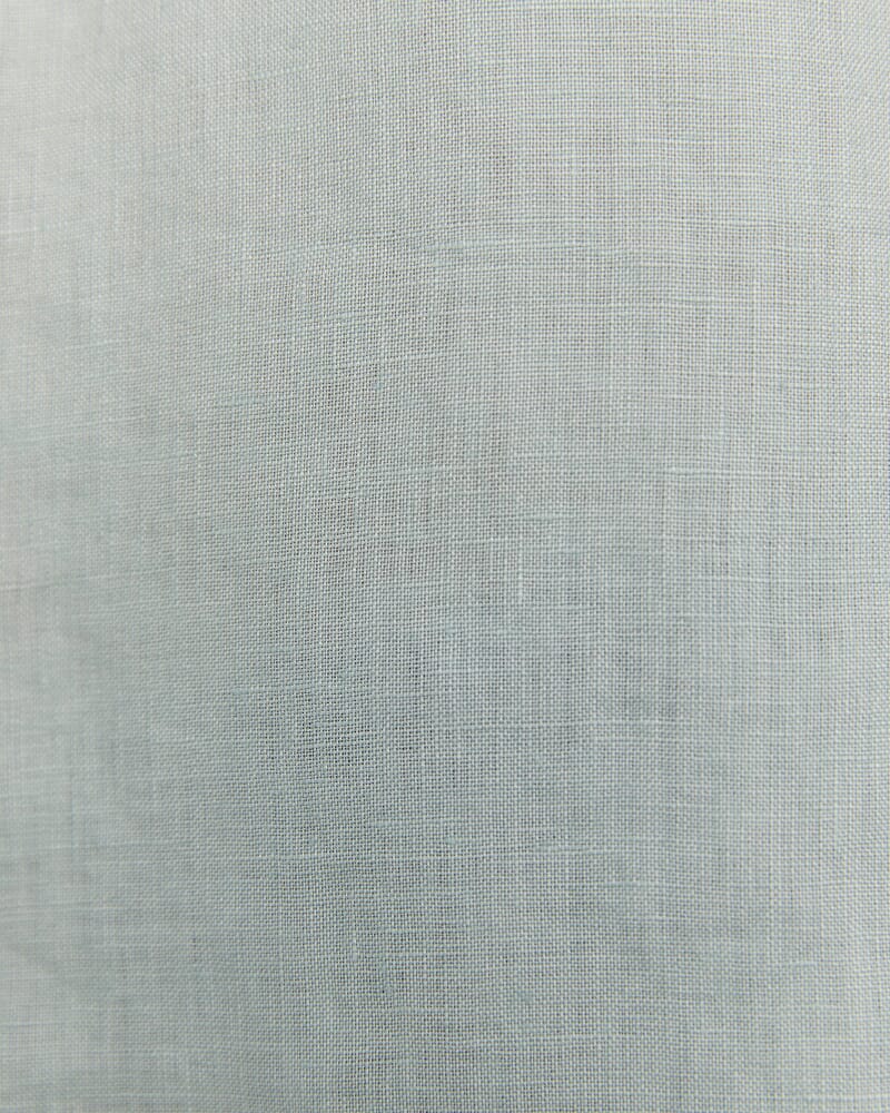 Anderson Long Sleeve Classic Linen Shirt in MINT