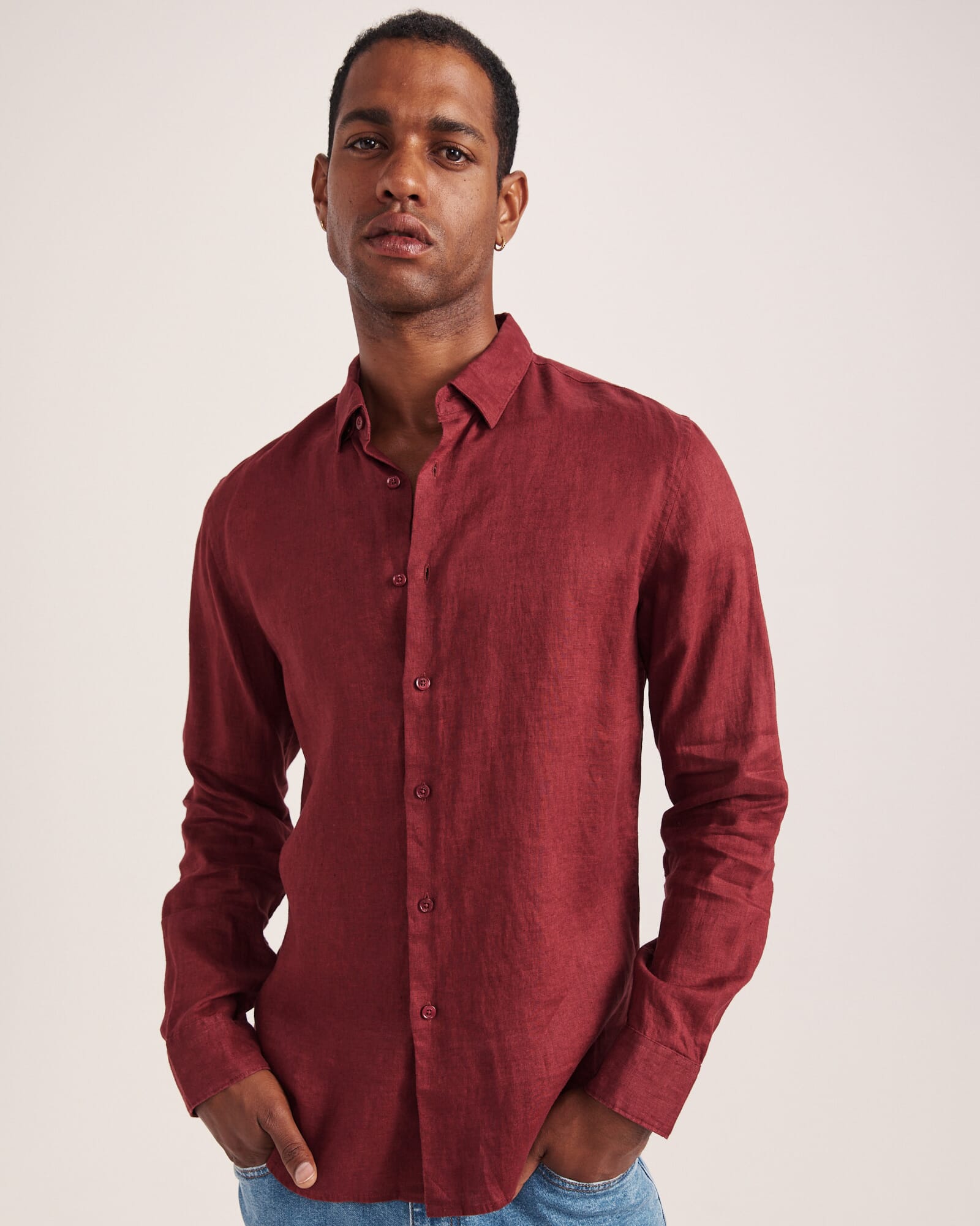 Anderson Long Sleeve Classic Linen Shirt