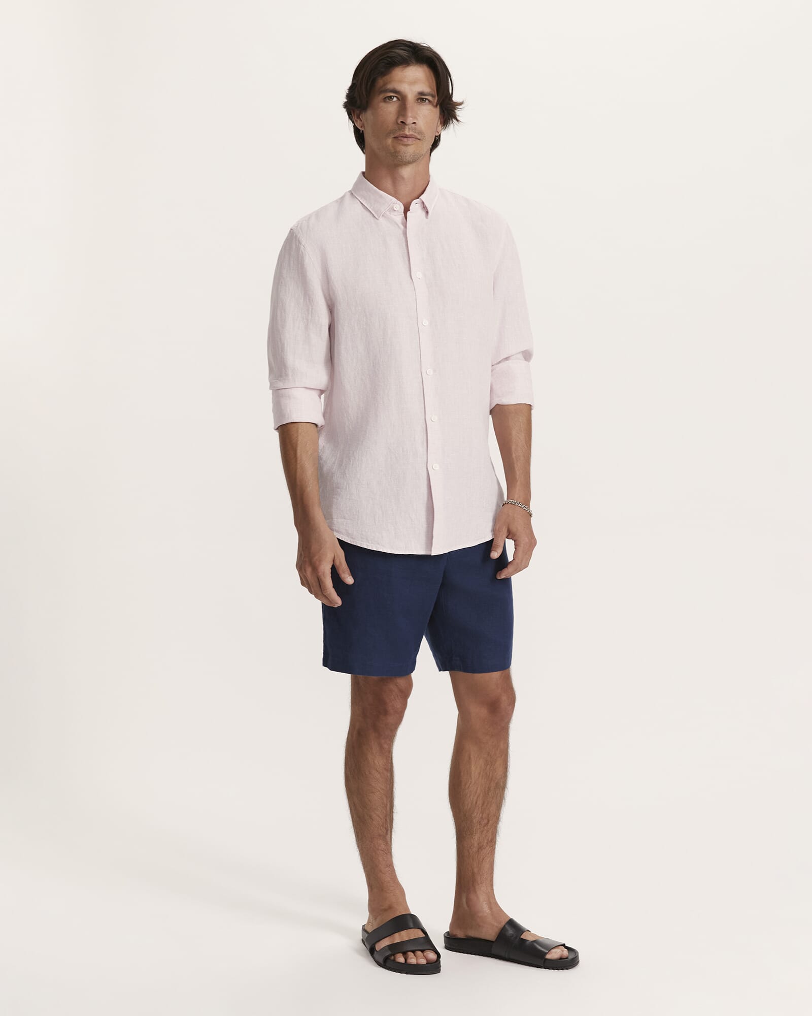 Anderson Classic Yarn Dyed Linen Shirt