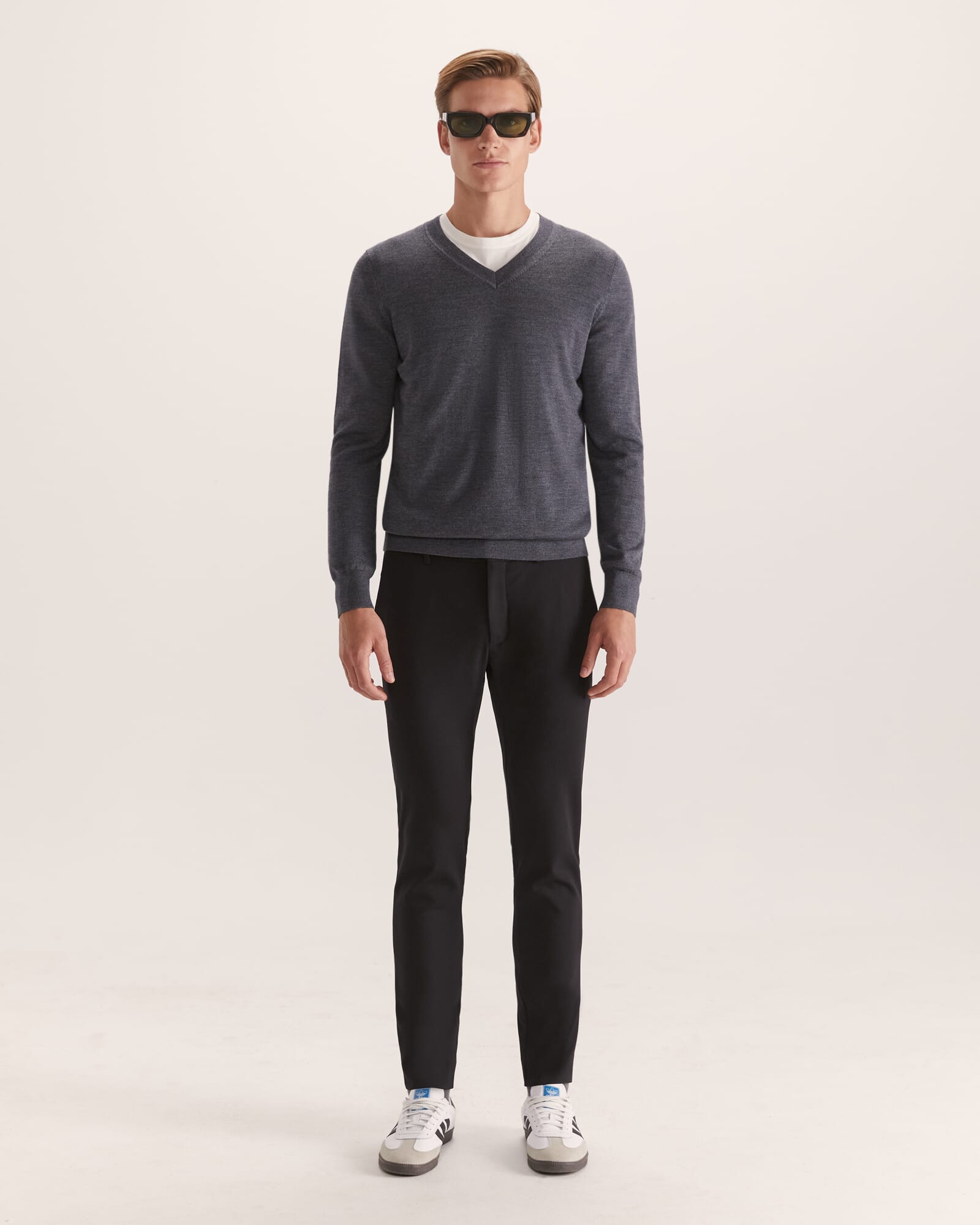 Franklin Merino Wool V Neck Knit