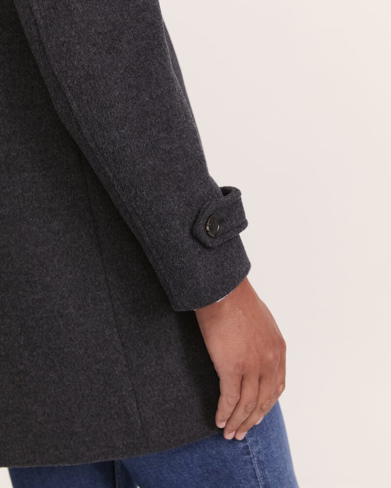 Christopher Wool Overcoat in DEEP GREY