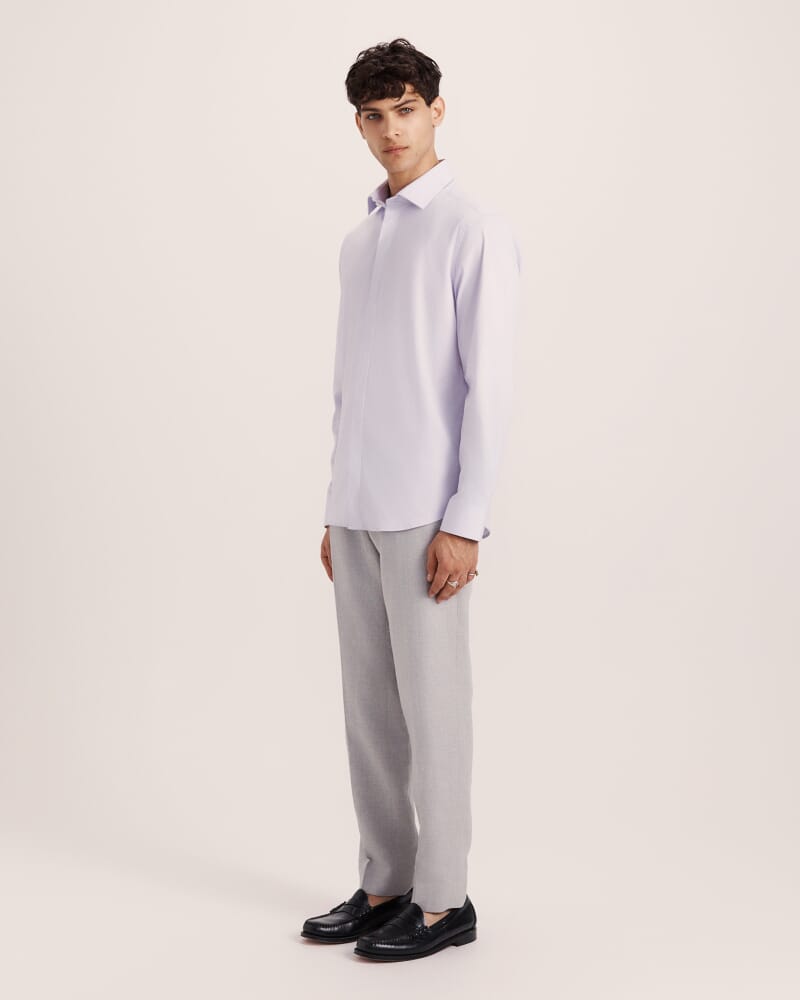Stretch Poplin Shirt in LILAC