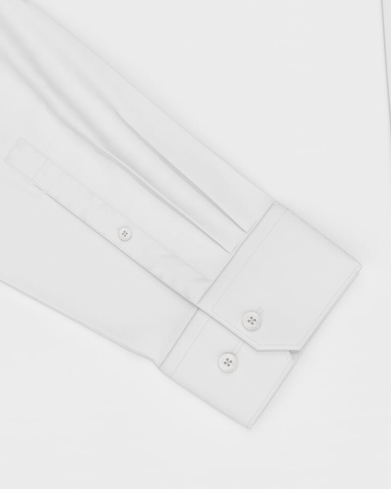 Stretch Poplin Shirt in WHITE
