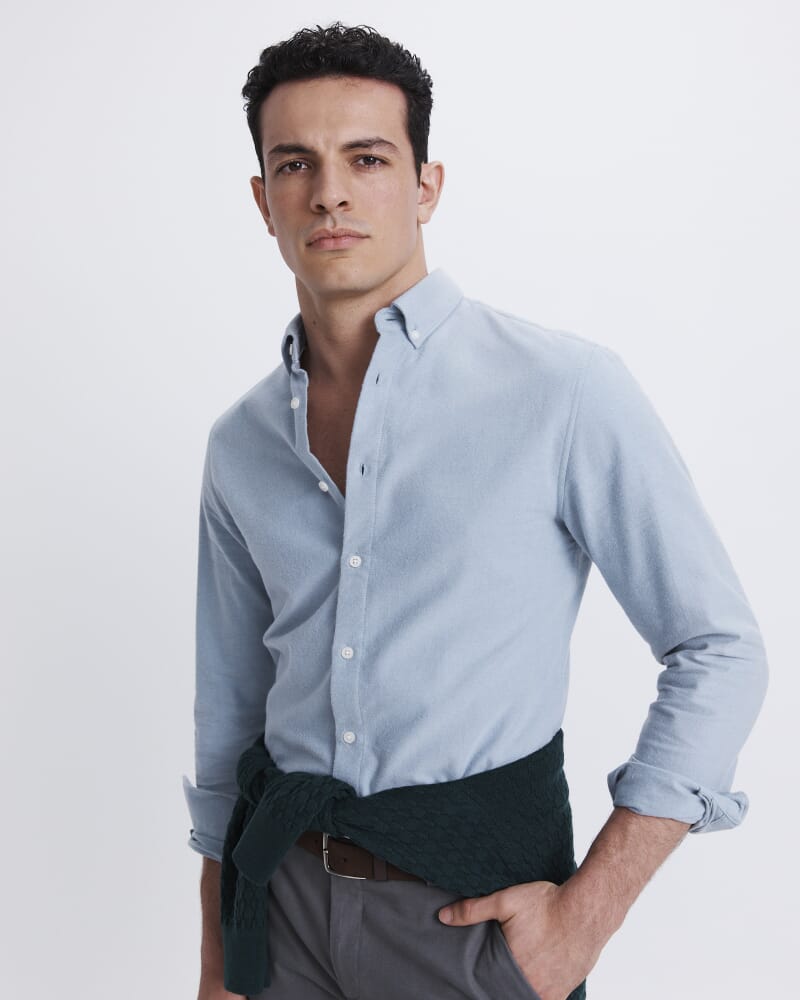 Sam Oxford Shirt in PALE BLUE