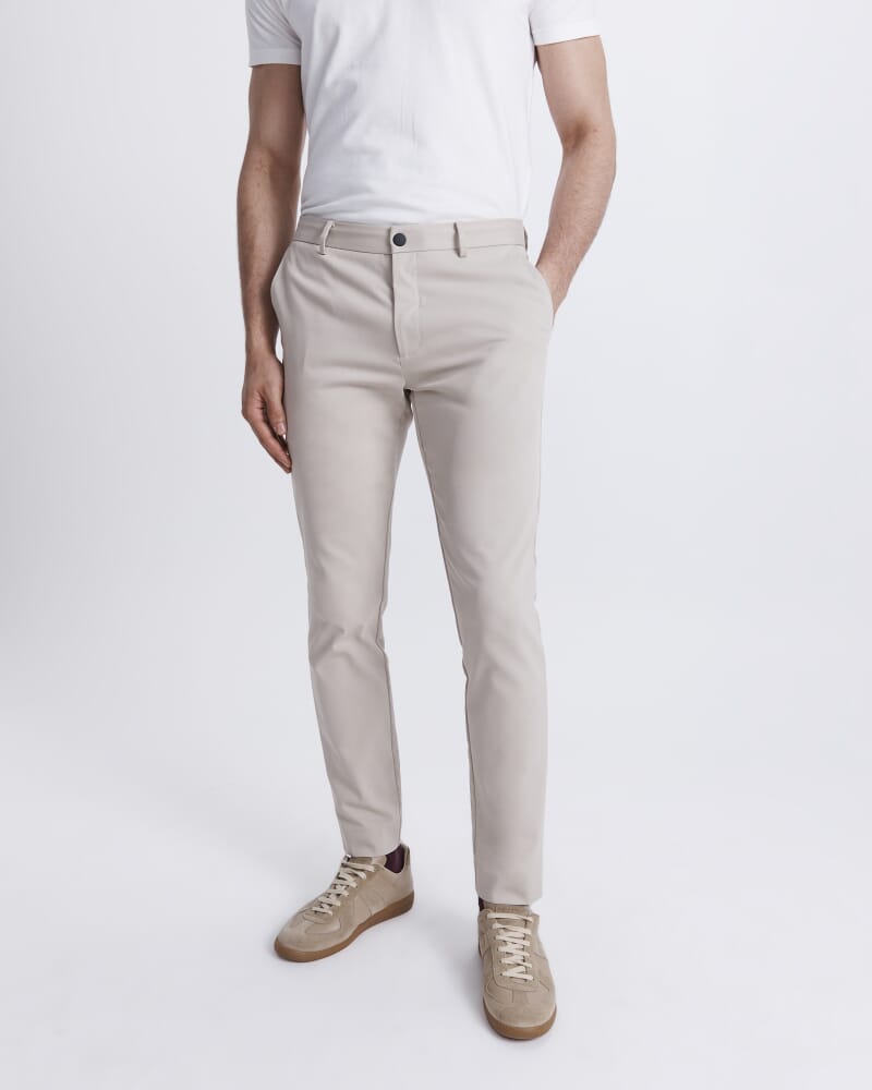 Judd Slim Dress Chino Pant in STONE