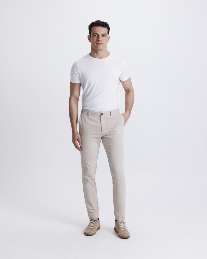 Judd Slim Dress Chino Pant in STONE