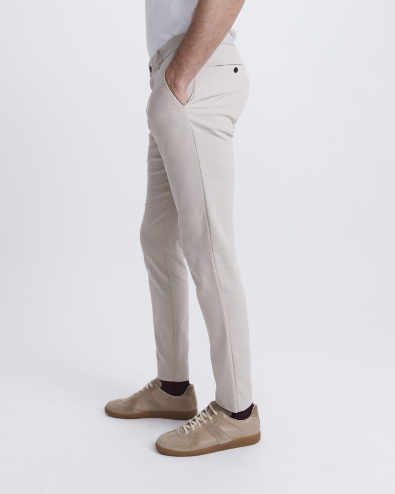 Judd Slim Dress Chino Pant in STONE