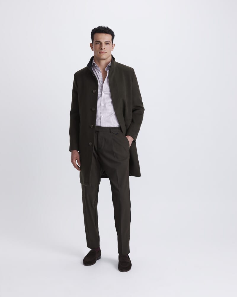Hofmann Wool Overcoat in KHAKI