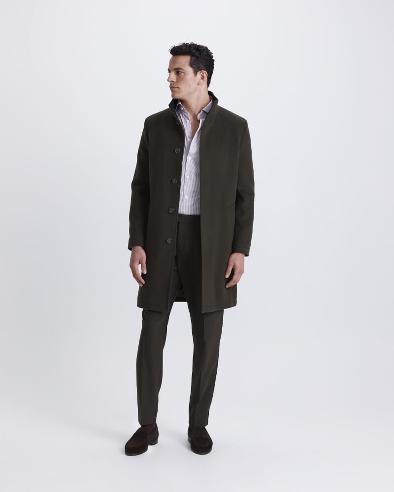 Hofmann Wool Overcoat in KHAKI