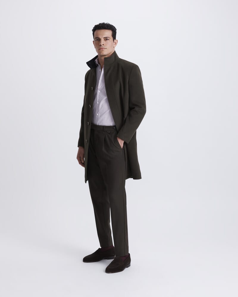 Hofmann Wool Overcoat in KHAKI