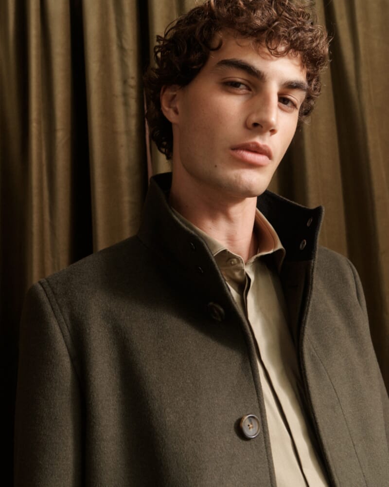 Hofmann Wool Overcoat in KHAKI