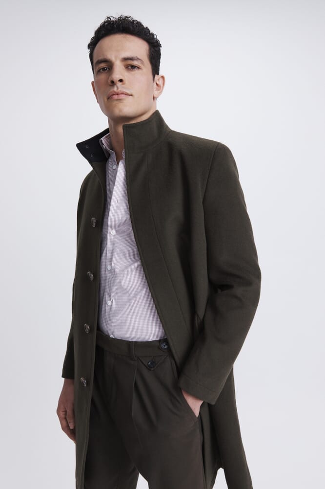 Hofmann Wool Overcoat in KHAKI