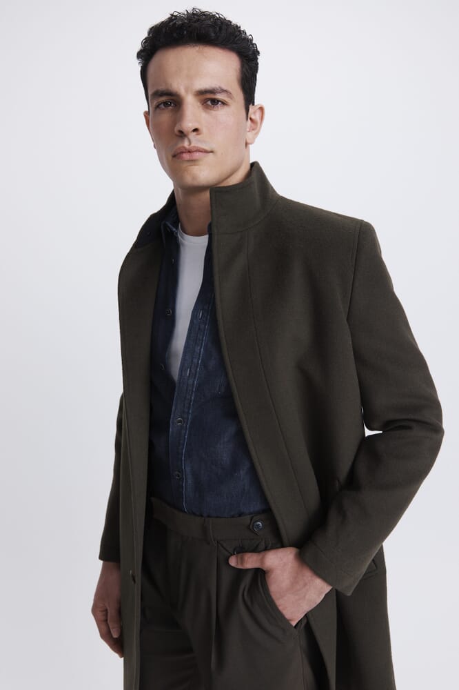 Hofmann Wool Overcoat in KHAKI