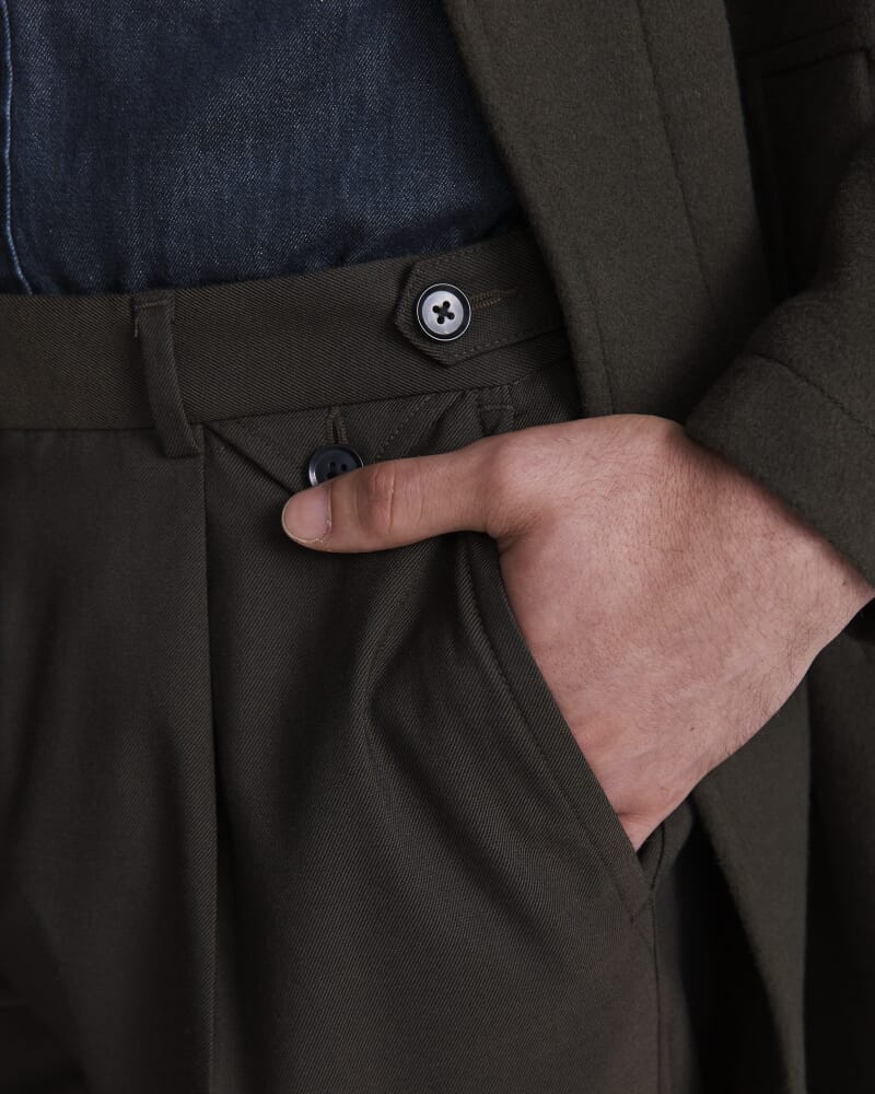 Hofmann Wool Overcoat in KHAKI