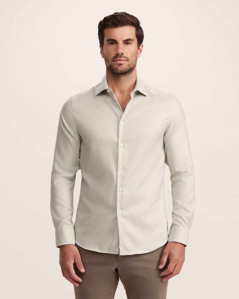 Nixon Long Sleeve Slim Easy Care Shirt in KELP