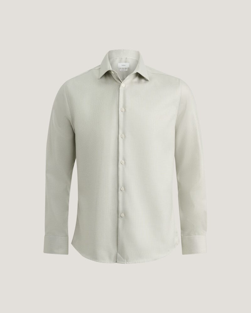 Nixon Long Sleeve Slim Easy Care Shirt in KELP