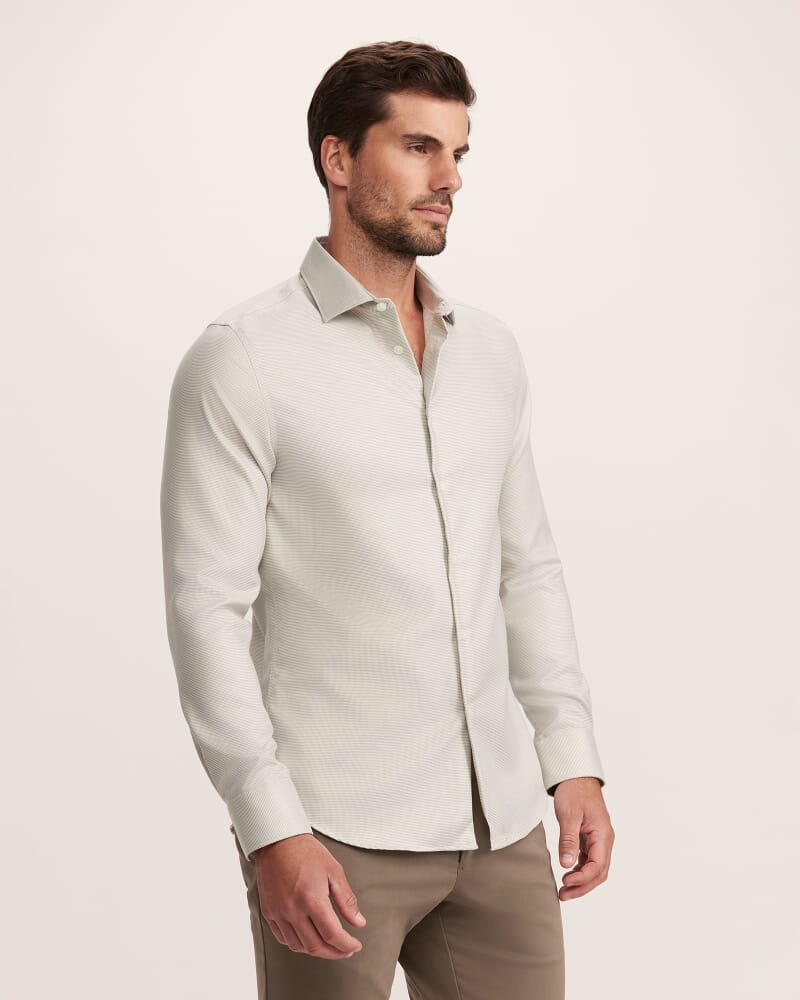 Nixon Long Sleeve Slim Easy Care Shirt in KELP