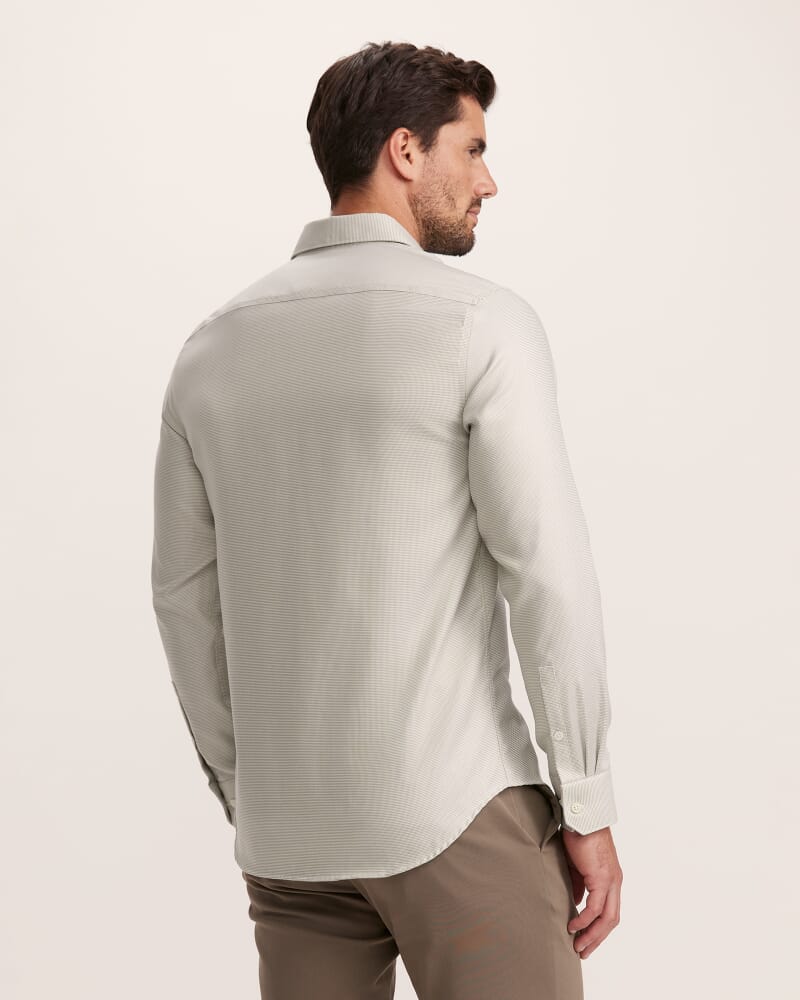 Nixon Long Sleeve Slim Easy Care Shirt in KELP