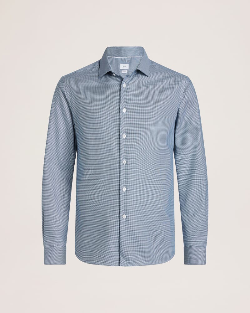 Nixon Long Sleeve Slim Easy Care Shirt in NAVY