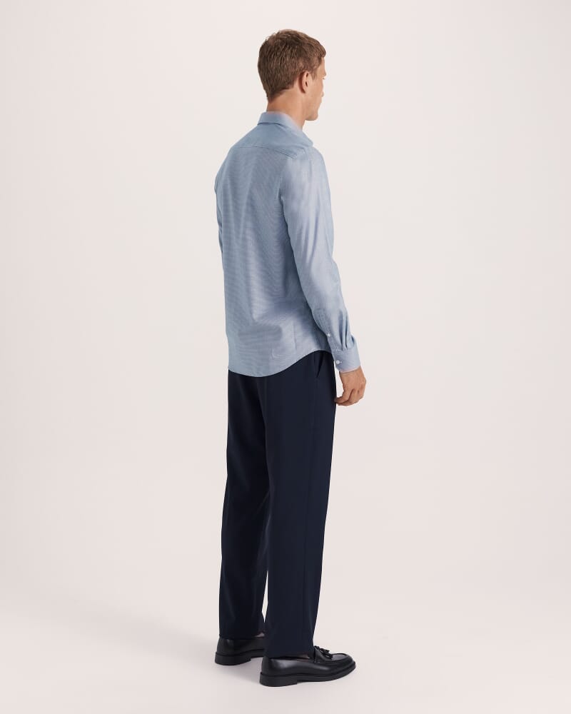 Nixon Long Sleeve Slim Easy Care Shirt in NAVY