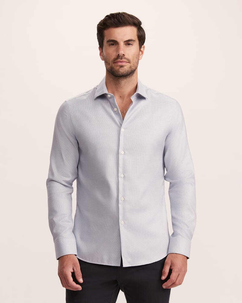 Nixon Long Sleeve Slim Easy Care Shirt in RIVIERA