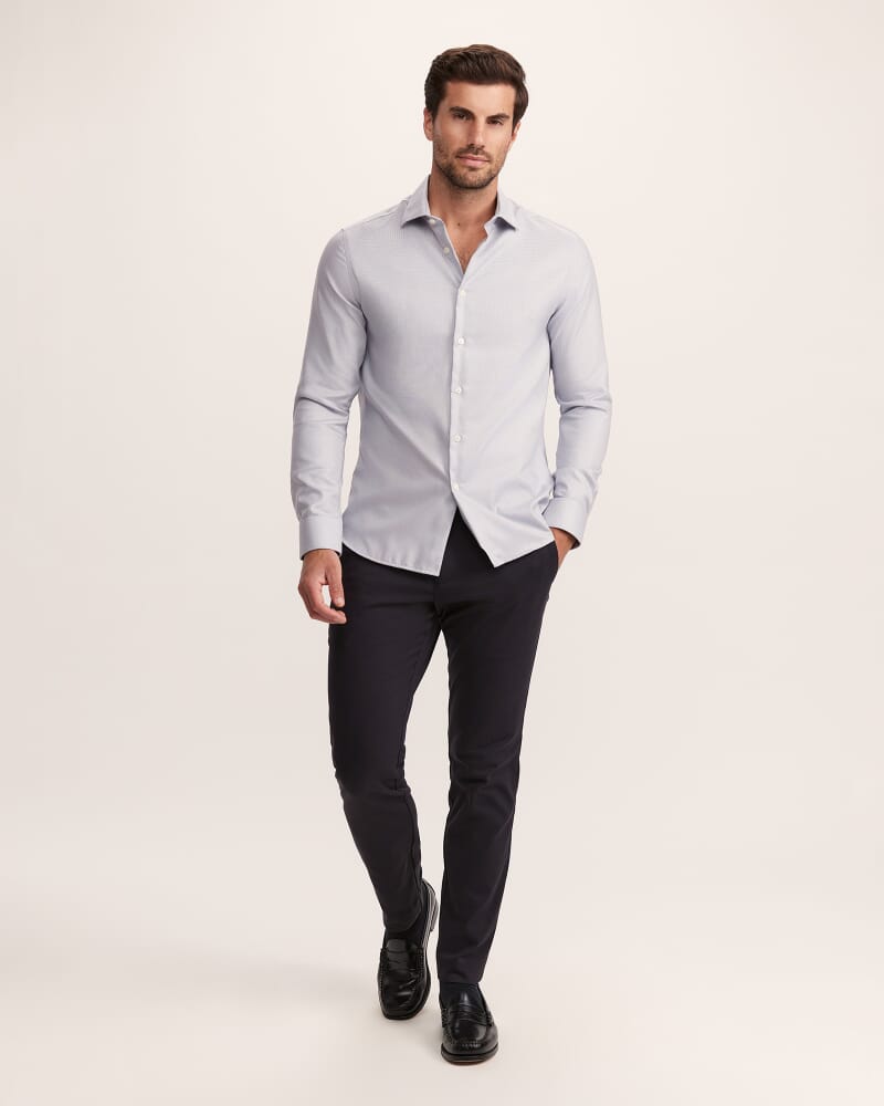Nixon Long Sleeve Slim Easy Care Shirt in RIVIERA