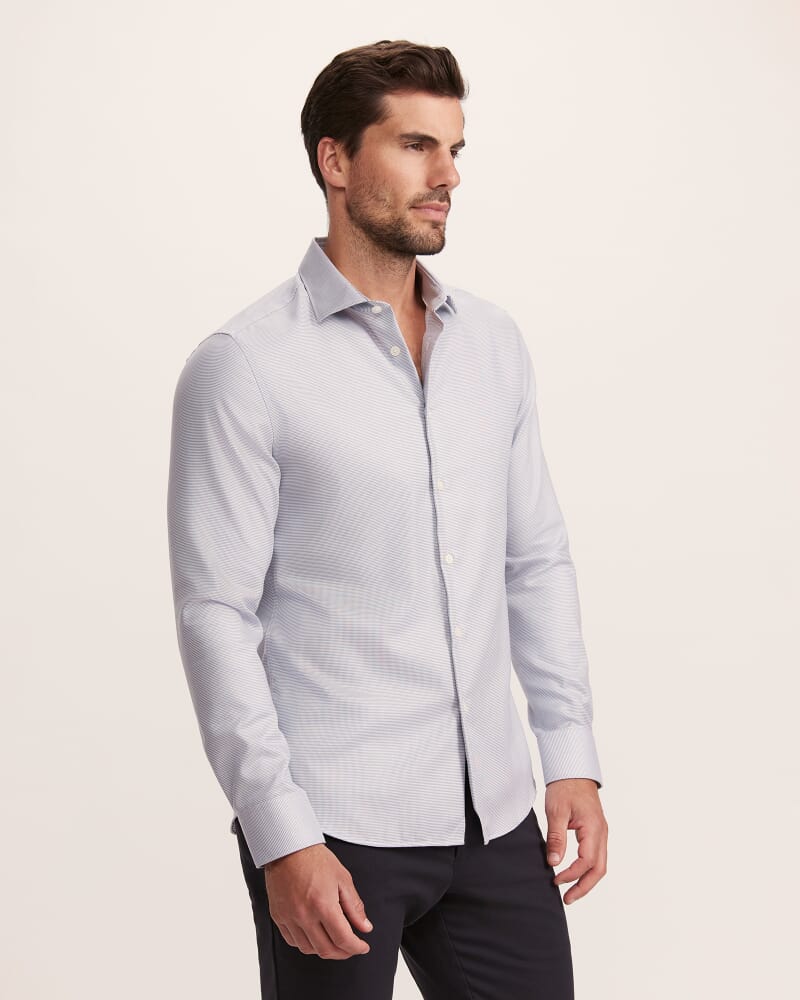 Nixon Long Sleeve Slim Easy Care Shirt in RIVIERA
