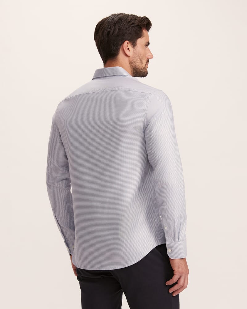 Nixon Long Sleeve Slim Easy Care Shirt in RIVIERA