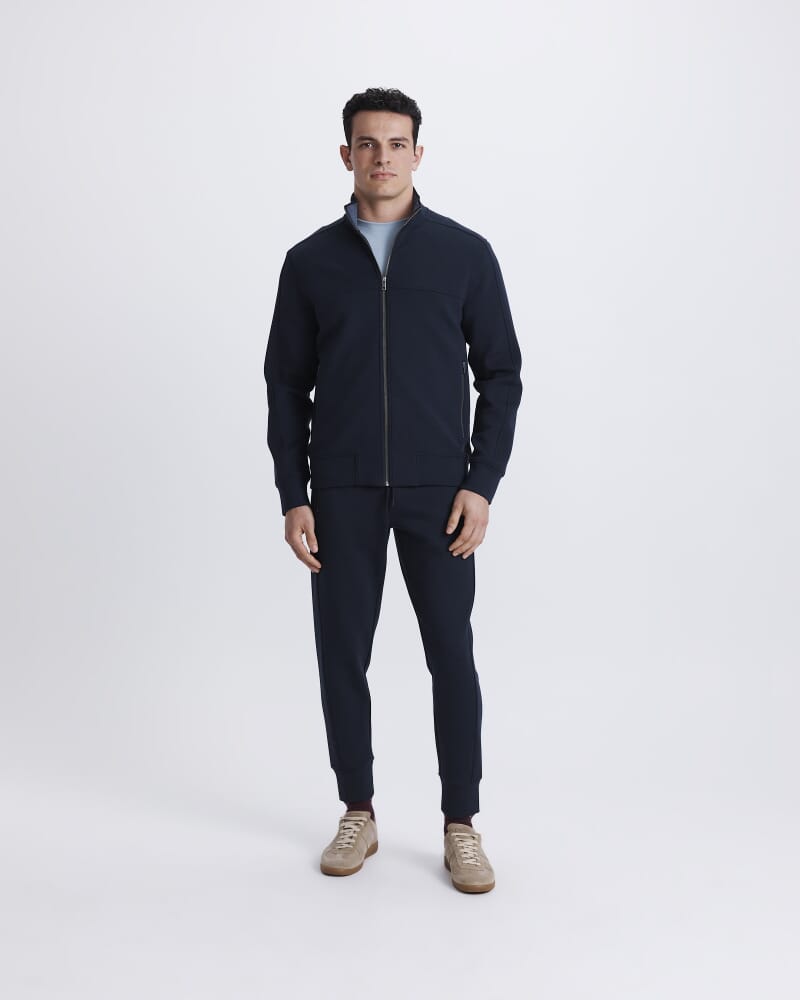 Victor Funnel Neck Jacket in NAVY