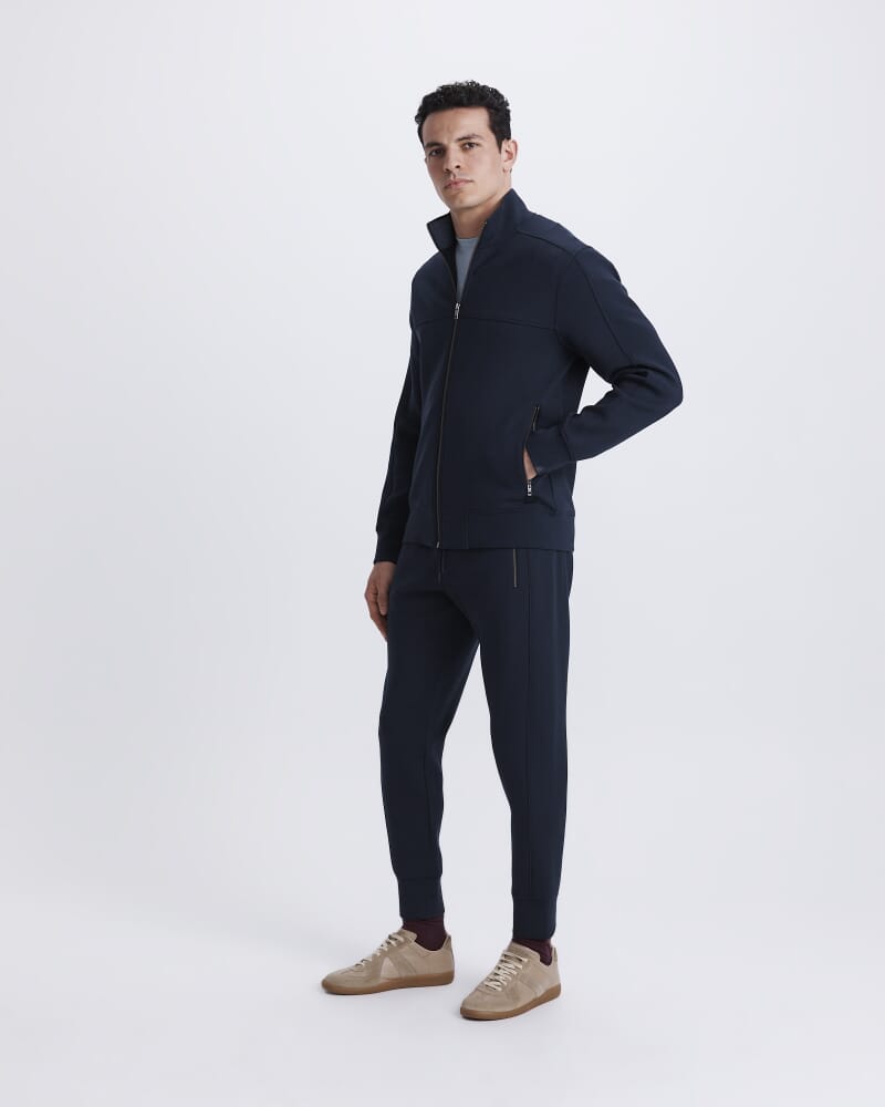 Victor Funnel Neck Jacket in NAVY